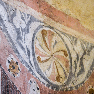 particolare dell'affresco